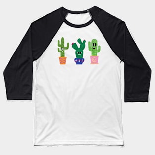 Cute cactus trio lineup Baseball T-Shirt